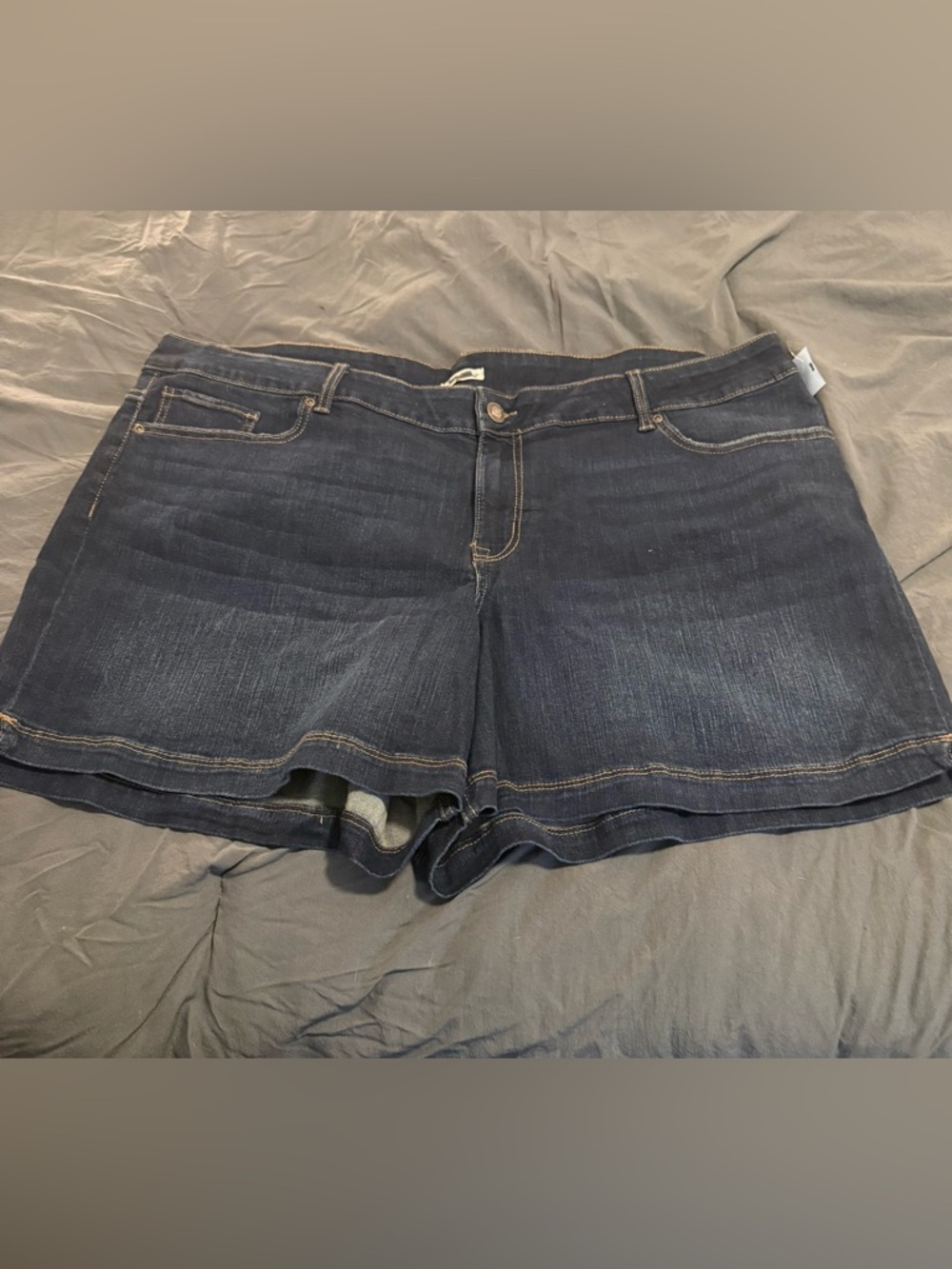 Maurices Dark Blue Denim Shorts